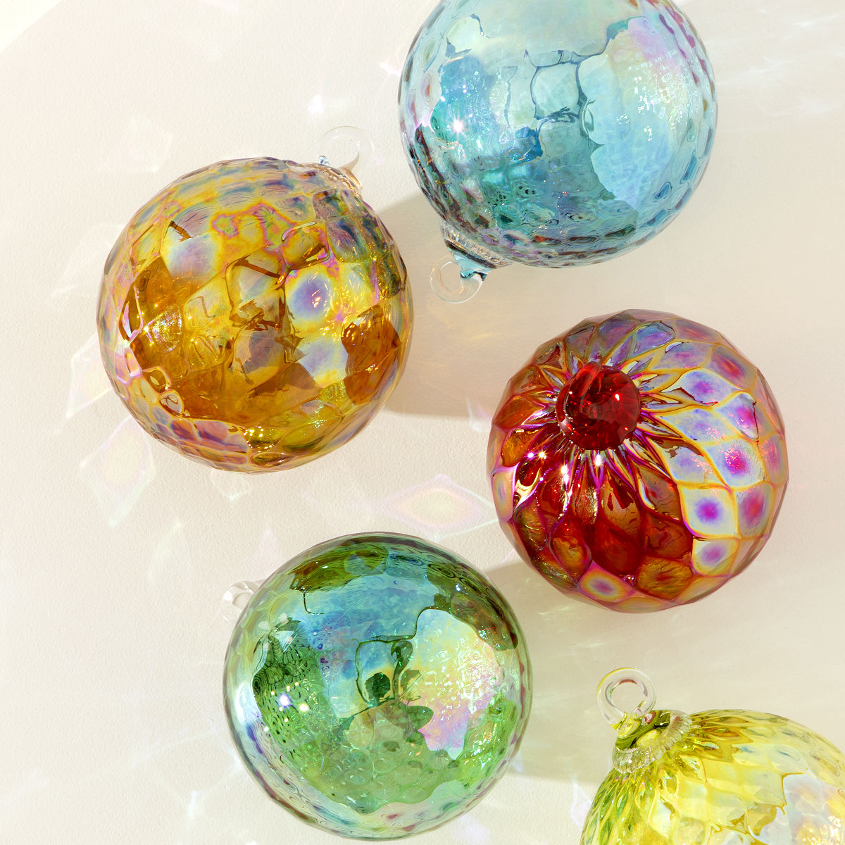 Birthstone Ornaments Blown Glass Bulbs Uncommongoods