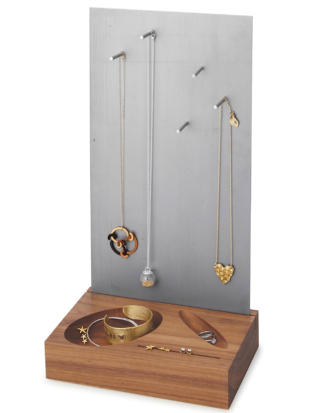 Thinking Outside the Jewelry Cage McCollam's Walnut and Steel Magnetic Jewelry Holder – The Goods