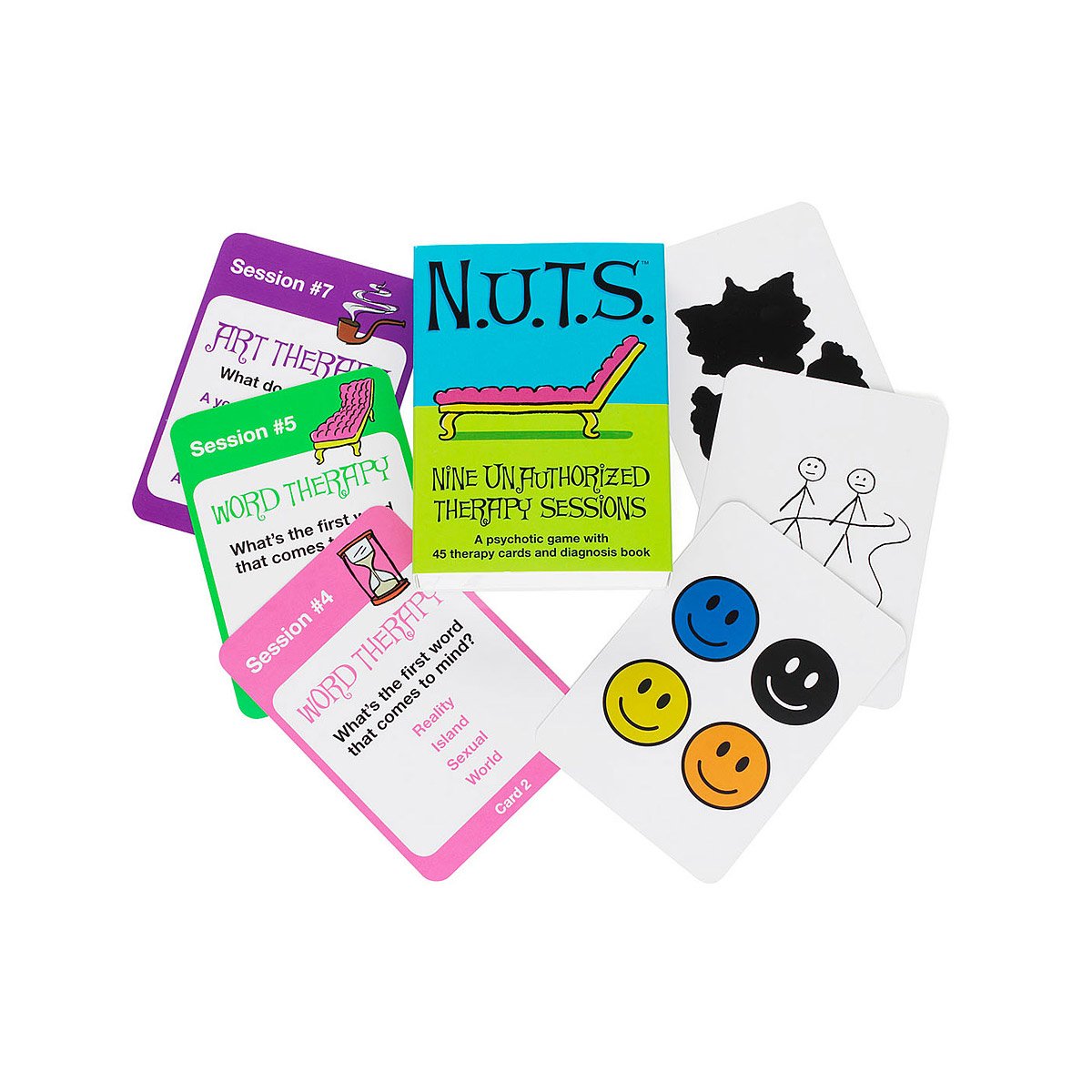 N.U.T.S. | Funny, Crazy Psychology Diagnosis Therapy Card Game with ...