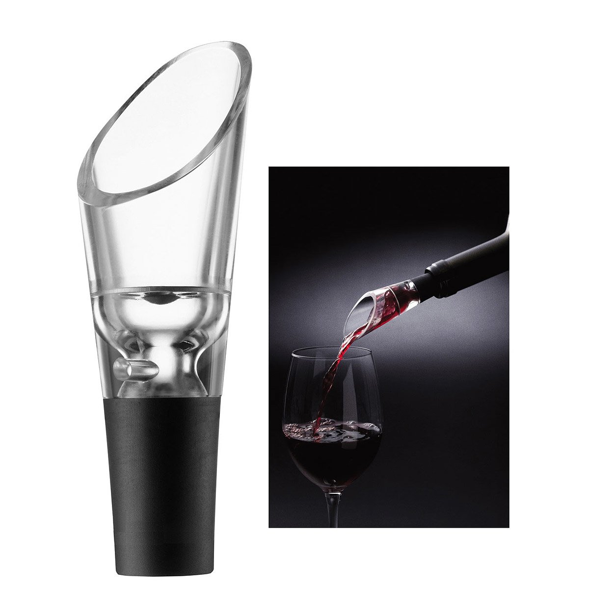 Clear Decanting Pourer | Oxegenating Wine Decanter Pouring Spout, Small ...