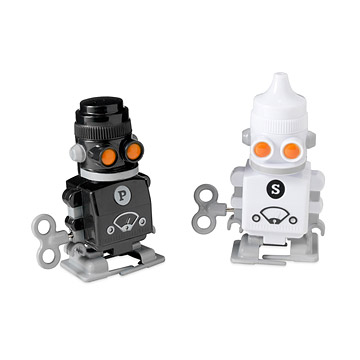 Wind-Up Salt and Pepper Robots | Robot, Salts, Pepper, Wind, Up, Wind ...