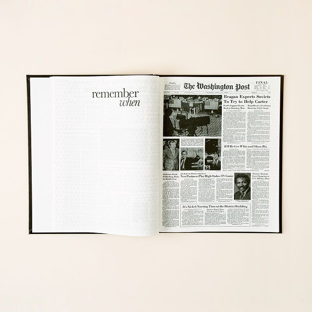 The Washington Post Custom Birthday Book What Happened On My Birthday Uncommon Goods