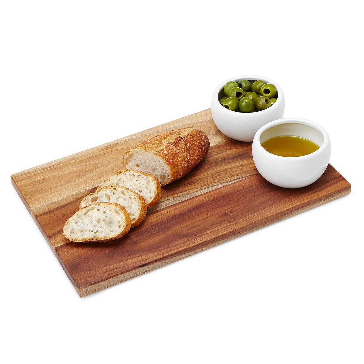 Acacia Wood Serving Tray | bread board | UncommonGoods