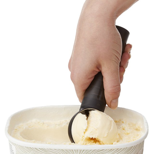 self heating ice cream scoop