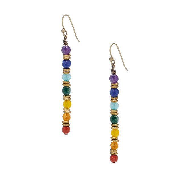 Chakra Gemstone Earrings | Colorful Handmade Earrings | UncommonGoods