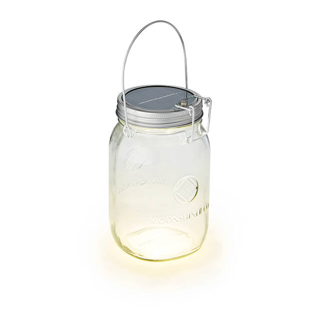 Solar Powered Mason Jar Cordless Outdoor Light Uncommongoods