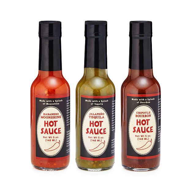 Booze Infused Hot Sauce Trio Foodie Gifts Hostess Gifts