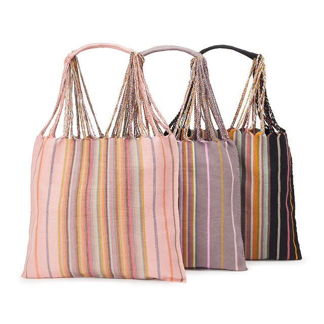 hand woven tote bag