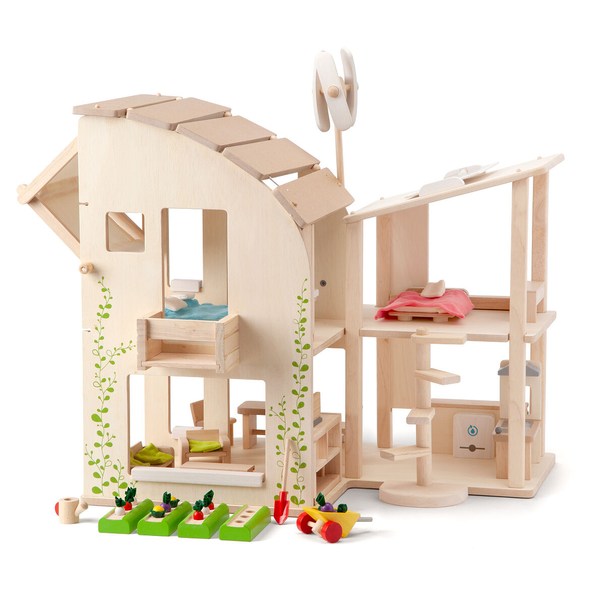 Energy Efficient Green Dollhouse & Garden | Sustainable Dollhouse ...