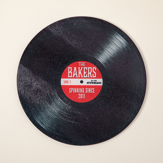 Personalized Record Cutting Board