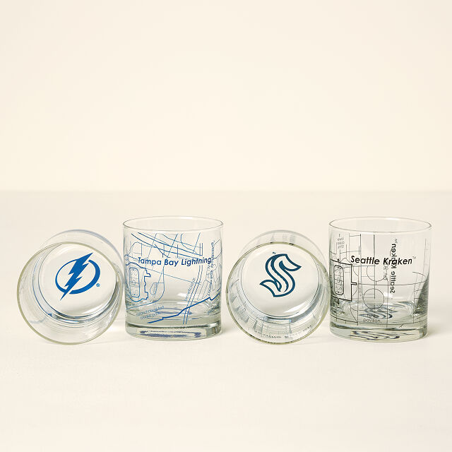 NHL Arena Map Glasses - Set of 2