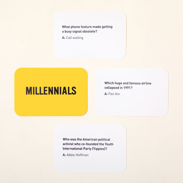 Millennials Vs Boomers Trivia Game Family Uncommon Goods