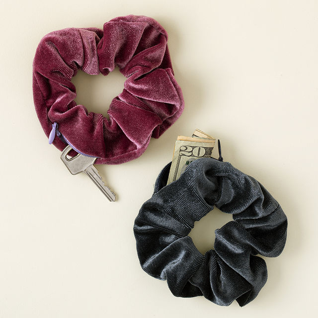 Hidden Pocket Scrunchies - Set of Two