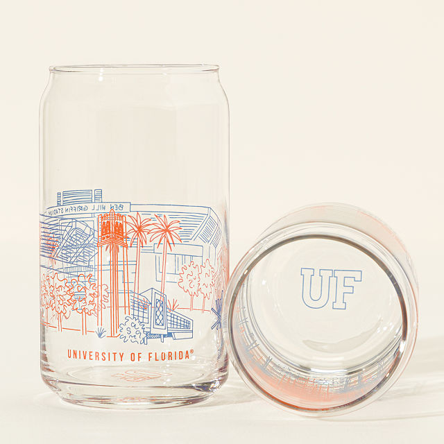 College Cityscape Can-Shaped Glasses - Set of 2