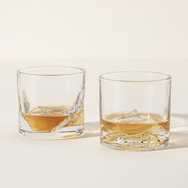 Mountain Range Whiskey Glass Set