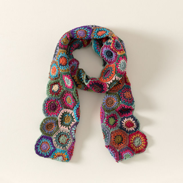 Patchwork Crochet Scarf