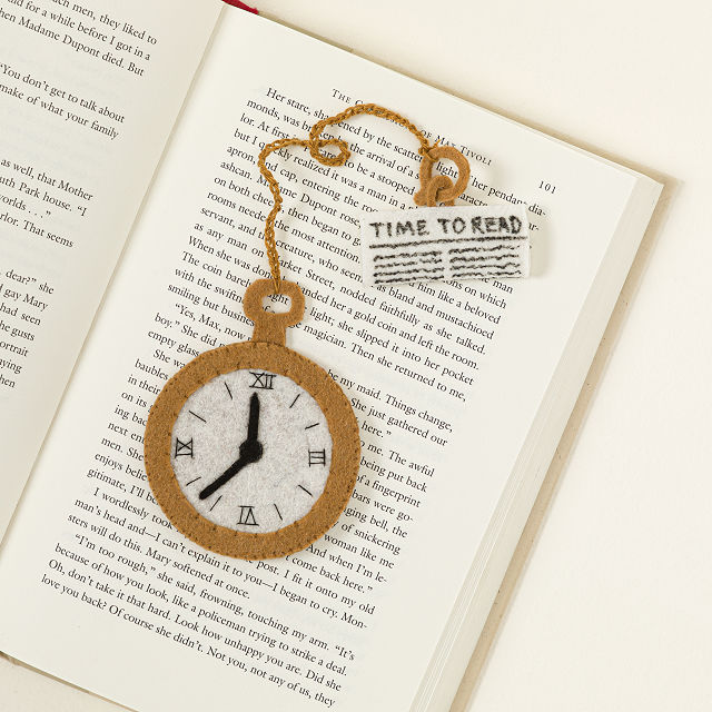 Time To Read Pocketwatch Bookmark