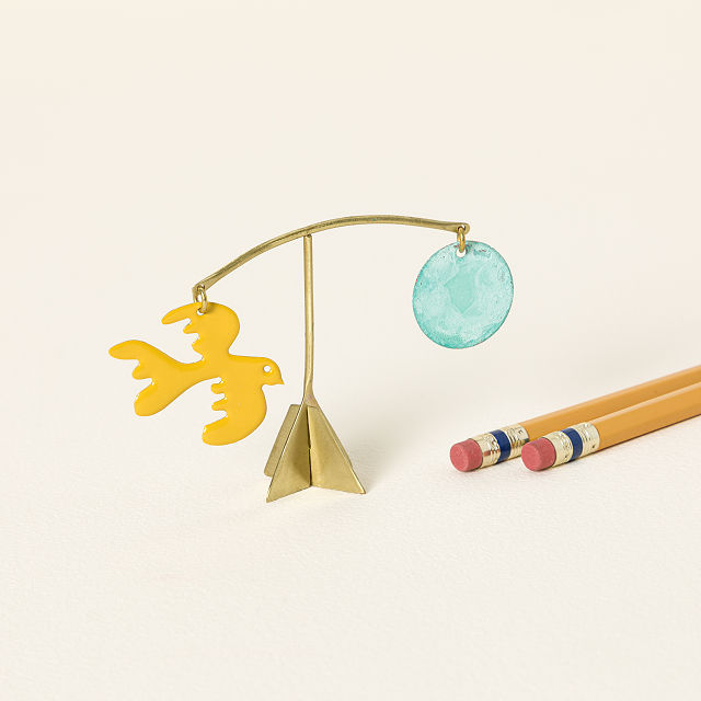 Bird & Moon Desktop Pendulum