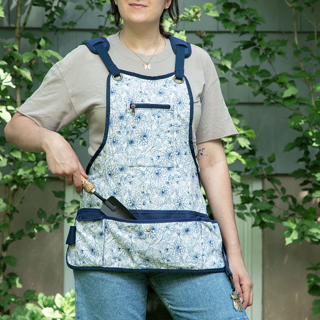 Floral Ergonomic Gardener's Apron