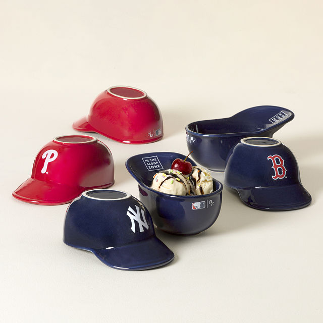 MLB Sundae Slugger Ceramic Ice Cream Bowl Set