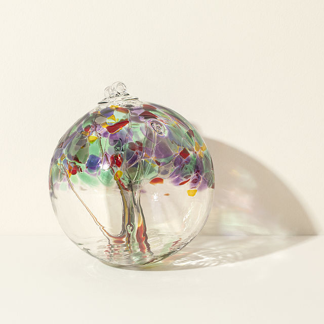Tree of Remembrance Recycled Glass Globe