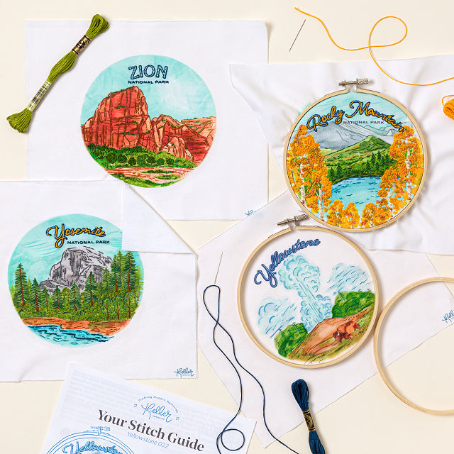National Park Embroidery Kit