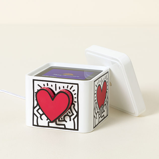 Keith Haring Lovebox Spinning Heart Messenger