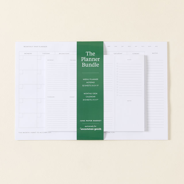 Weekly and Monthly Undated Planner Bundle