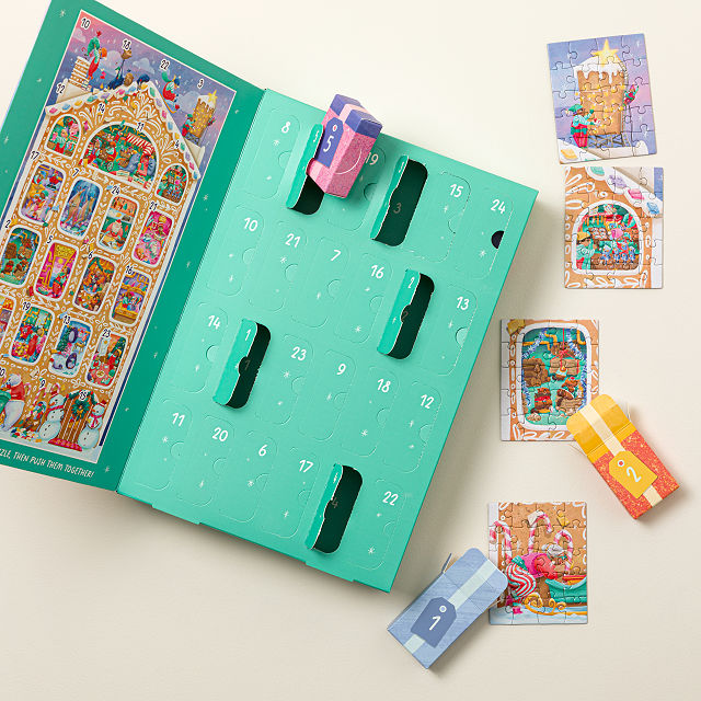 Peek Into Santa's Workshop Kids Puzzle Advent