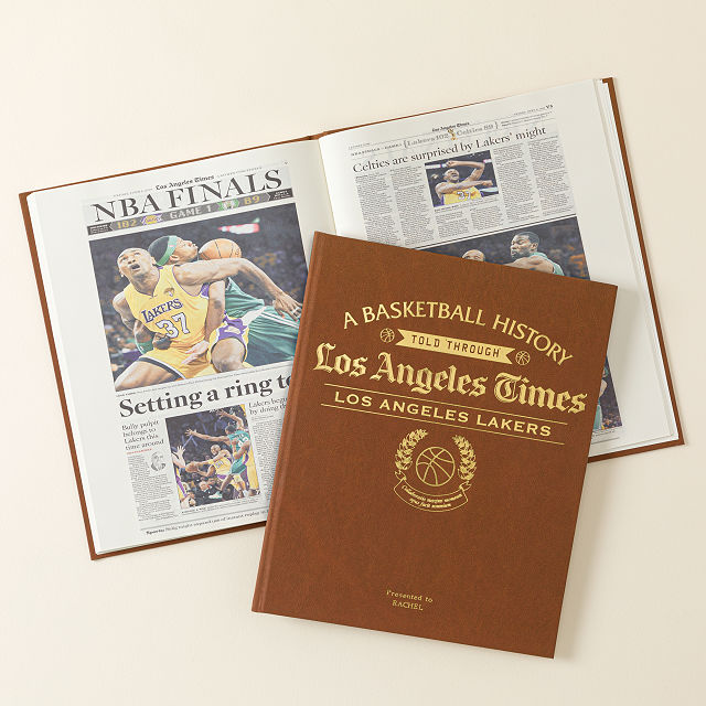 Personalized NBA Basketball History Book