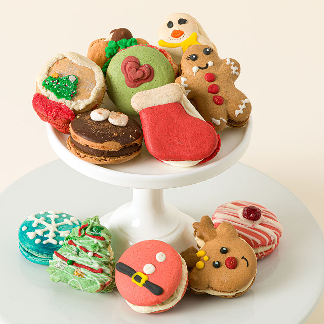 12 Days of Giant Christmas Macarons Set