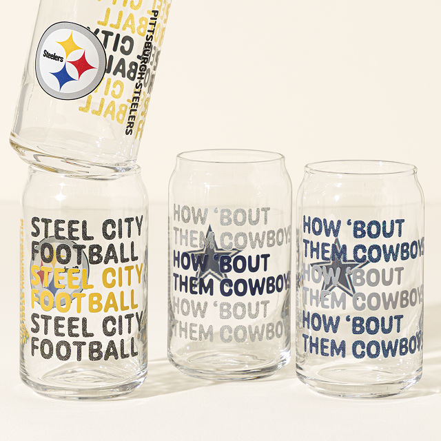 Show Your Spirit! NFL Can-Shaped Glass Set