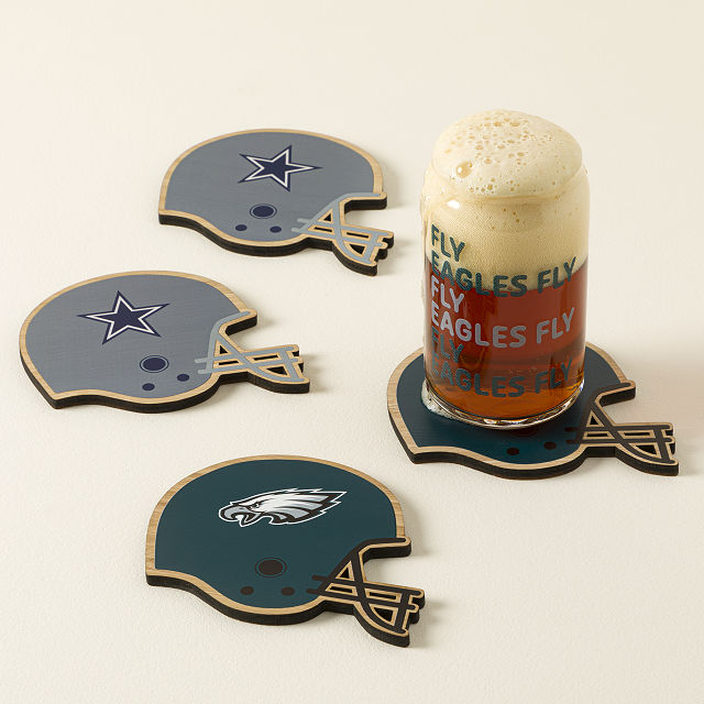 NFL Game Day Helmet Coaster Set