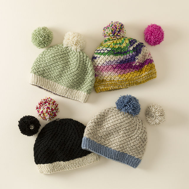 Pick-a-Pom Handmade Beanie