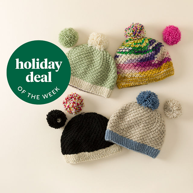 Pick-a-Pom Handmade Beanie