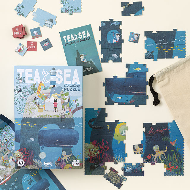 Tea By the Sea 3-In 1 Puzzle & Storytelling Game