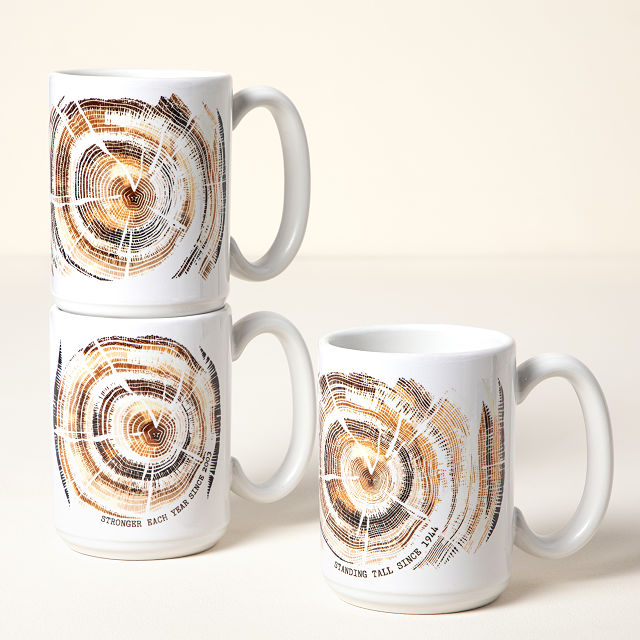 Custom Tree Ring Birthday Mug