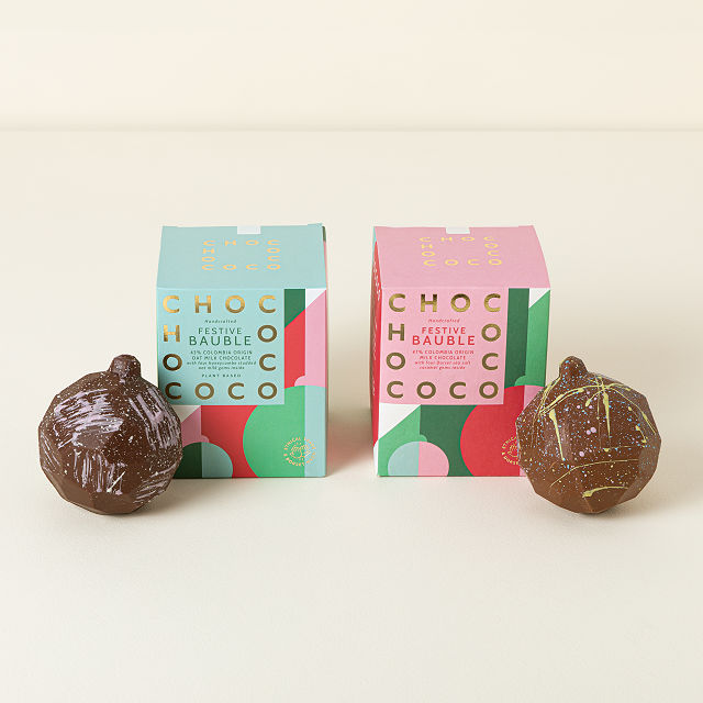 Breakable Chocolate Ornaments with Surprise Gems