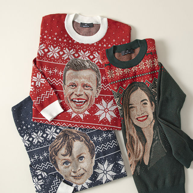 Custom Photo Christmas Sweater