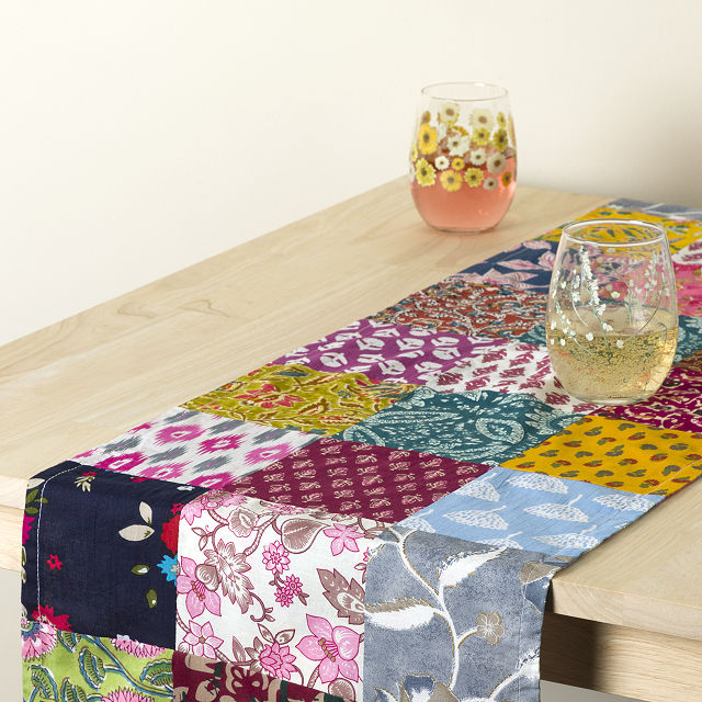 Repurposed Sari Table Runner