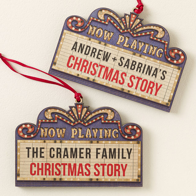 Personalized Marquee Family Ornament