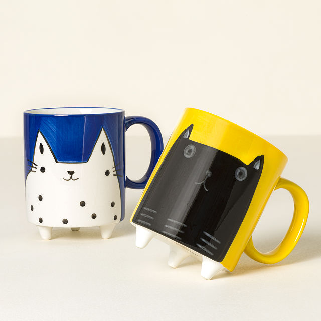 Quirky Cat Footed Mug